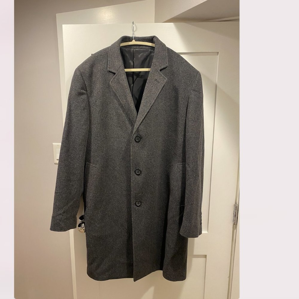 Joseph Abound Charcoal Grey Wool Dress Coat -  L (44)
